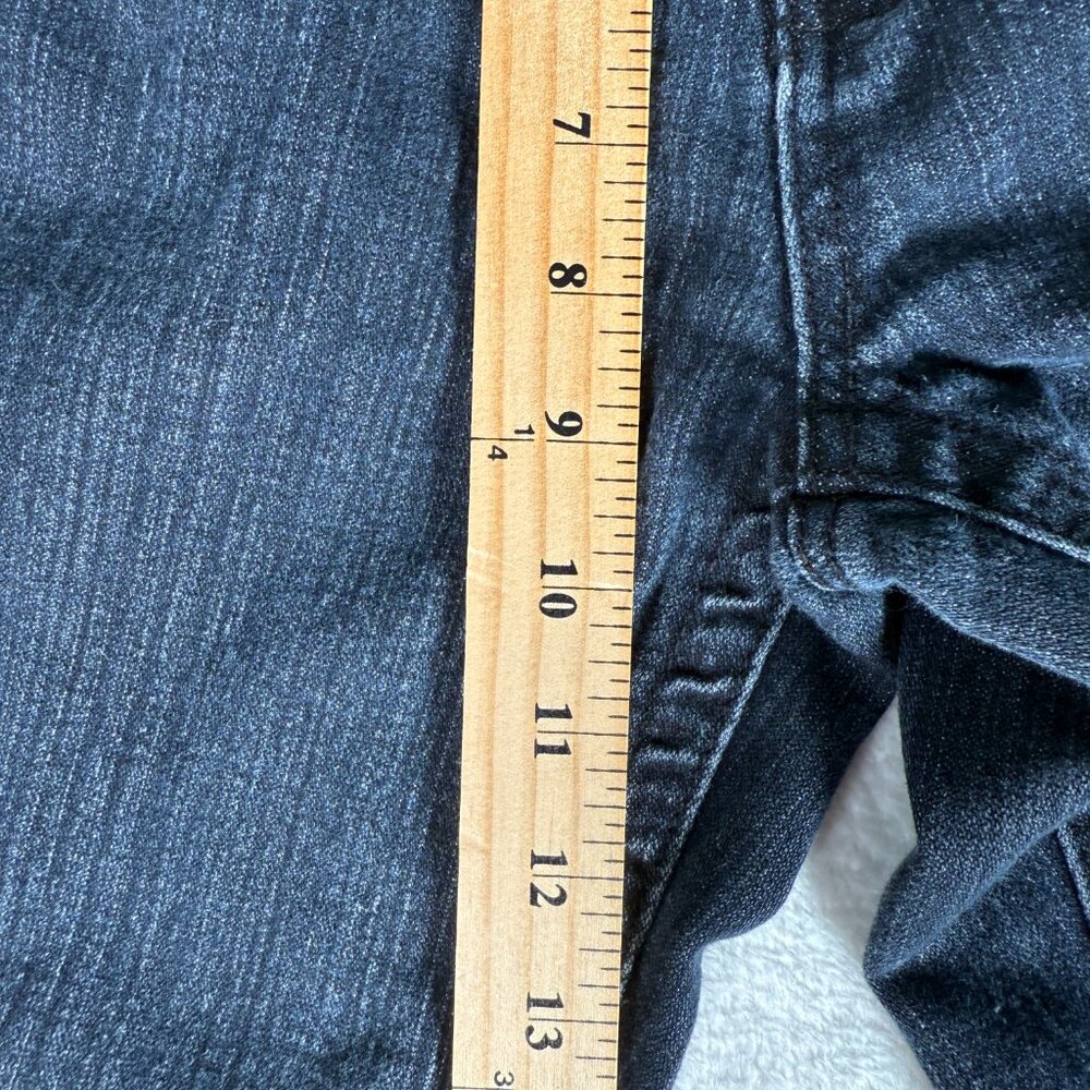 Flavour Blue Jeans By Bubble Gum Size 12 Women's Straight‎ Leg Dark Wash - Picture 6 of 8
